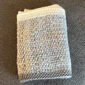 pistil Cream and Light Gray Chunky Knit scarf